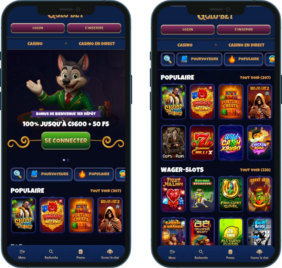 Golobet sur mobile