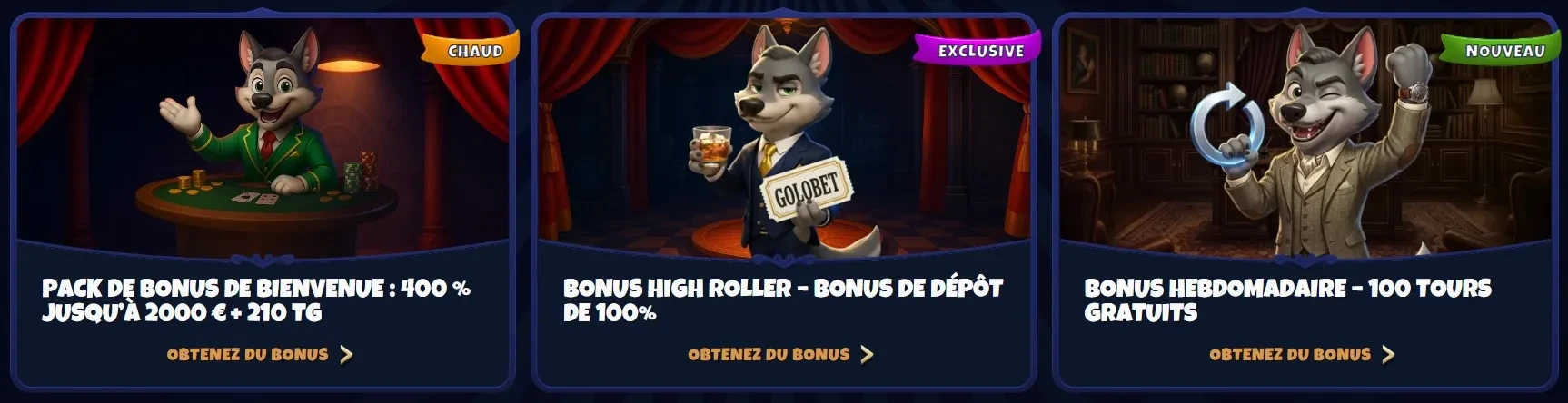 Promotions et bonus
